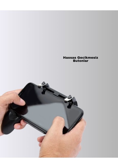 Joystick Ve Parmak Tetikleyicili Mobil Oyun Gamepad Tutucu 50855167