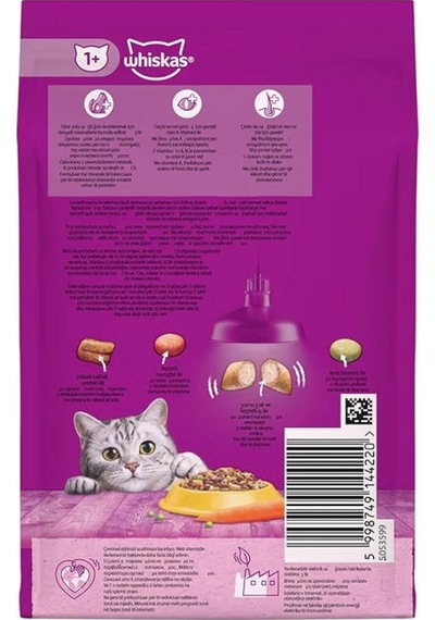 Whiskas Tavuklu Ve Sebzeli Yetişkin Kedi Maması 300 Gr 2 Adet