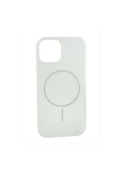 Apple iPhone Uyumlu 11 Buzlu Magsaff Kapak Kılıf Beyaz