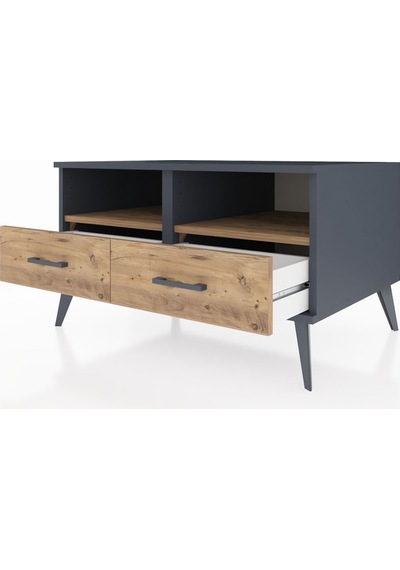 Kronos Şifonyer 2 Raflı 2 Çekmeceli 88x59x48 Antrasit-çam Çam Kronos Şifonyer 2 Raflı 2 Çekmeceli 88x59x48 Antrasit-çam Çam
