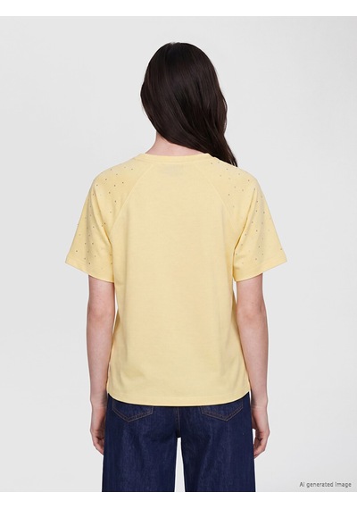 Lcw Comfort Bej Soft Touch Taşlı Bluz