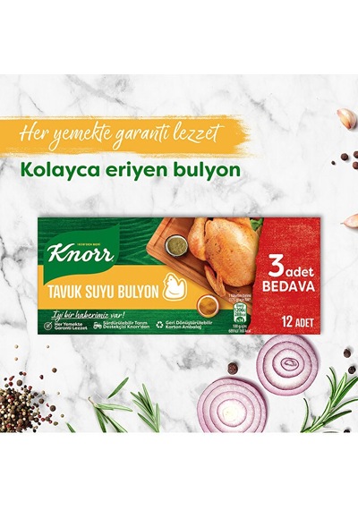Knorr Tavuk Suyu Tablet Bulyon 12li X 7 Adet