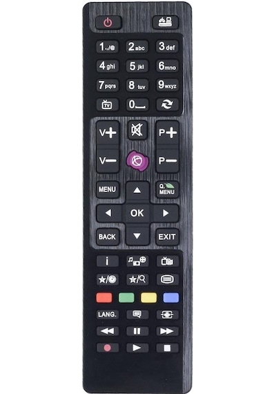 Tunex Vestel Uyumlu Kisa Mor Tuş Çift Kod Led Tv Kumanda Hob1953 Tr-202