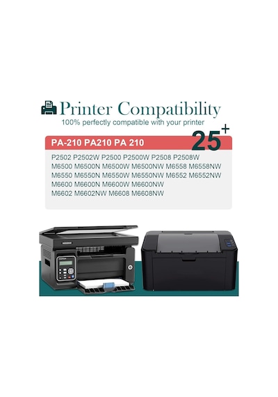 Pantum Pa210 Pa 210 Siyah İçin Pa-210 Toner Kartuşu P2502w P2500w P2508w M6500nw M6500n M6500w M6550nw M6552nw M6558nw