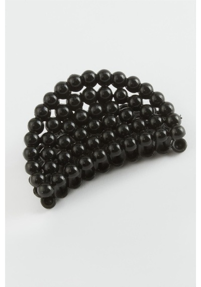Oval Noktalı Mandal Toka 8 Cm Siyah