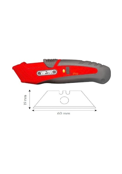 Vıptec Vt875142 Profesyonel 3 Kademeli Güvenlikli Maket Bıçağı