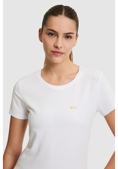 U.s. Polo Assn. Kadın Beyaz Tişört Basic 50321809-vr013