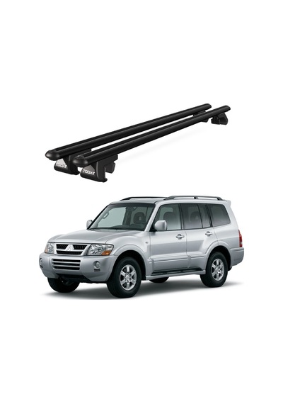 Venüs Mitsubishi Pajero 5d 2006-2011 Uyumlu Siyah Ara Atkı Port Bagaj Tavan Barı