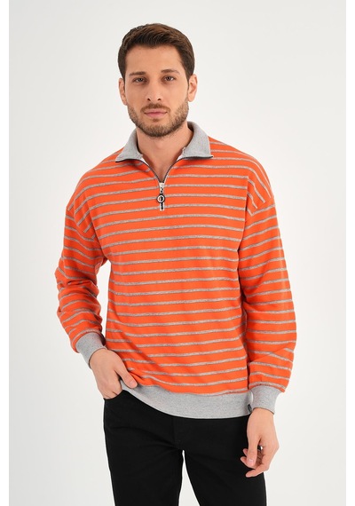 Alexandergardı Dik Yaka Fermuarlı Sweatshırt 001