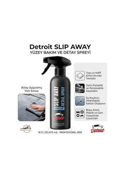 Detroit Slip Away Surface Care Detail Spray 473 Ml.