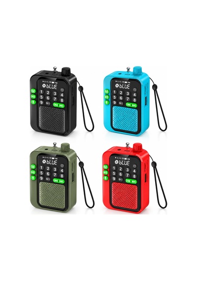 Lexroo C9 Bluetooth Şarjlı Radyo Usb & Tf Kart Okuyucu Deprem Çantasına Uygun Fm Radyo, Haki