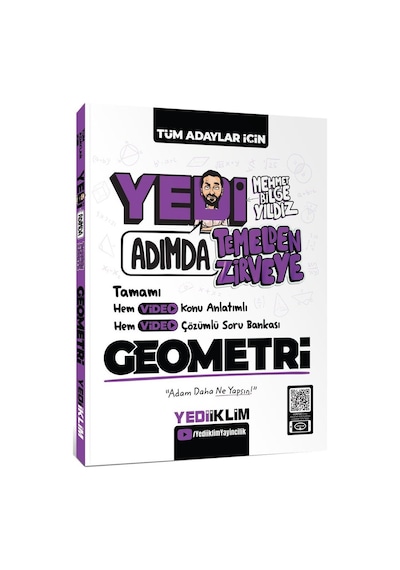 Yediiklim Yayınları Yedi Adımda Temelden Zirveye Geometri Video Konu Anlatımlı Video Çözümlü Soru Bankası