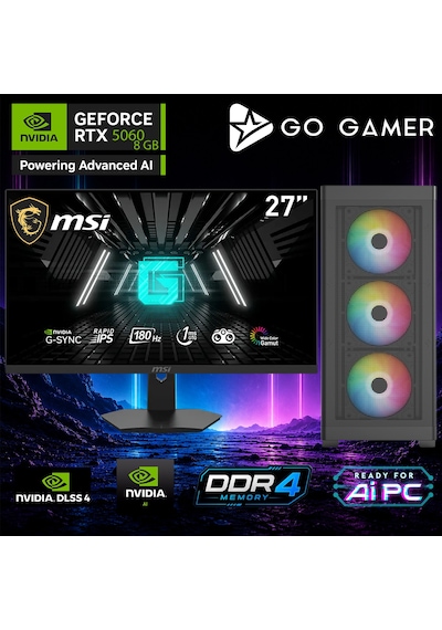 Go Gamer E612D i7-14700F 32 GB 2 TB SSD RTX5060 8 GB 27" Free Dos Oem Paket Masaüstü Oyuncu Bilgisayarı