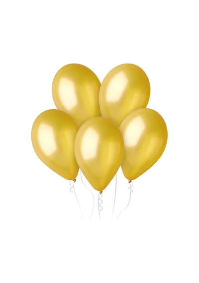 Gemar Metalik Balon Altın Gold - 15 Adet