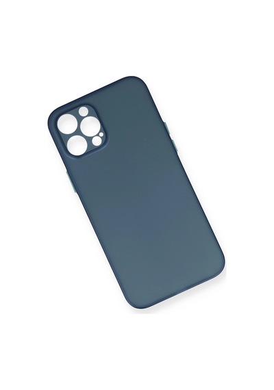 Cosmotex Newface Apple iPhone Uyumlu  12 Pro Max Kılıf Pp Ultra İnce Kapak - Mavi
