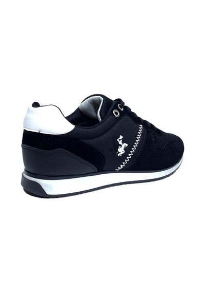 Erkek Günlük Casual Sneaker Ayakkabı Leona Siyah-beyaz-siyah - Beyaz Siyah - Beyaz