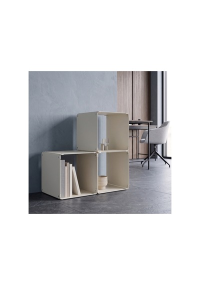 Node 3 Lü Modüler Metal Kitaplık Yatay Tasarım Dekoratif Küp Raf Sistemi Krem - 940096365 Krem Node 3 Lü Modüler Metal Kitaplık Yatay Tasarım Dekoratif Küp Raf Sistemi Krem - 940096365 Krem