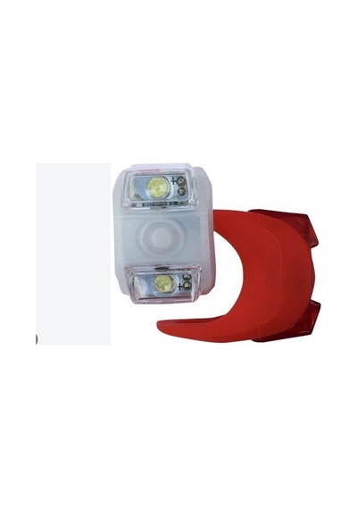 Jy-267-6 Silikon Ön-arka Far Seti Beyaz-kırmızı