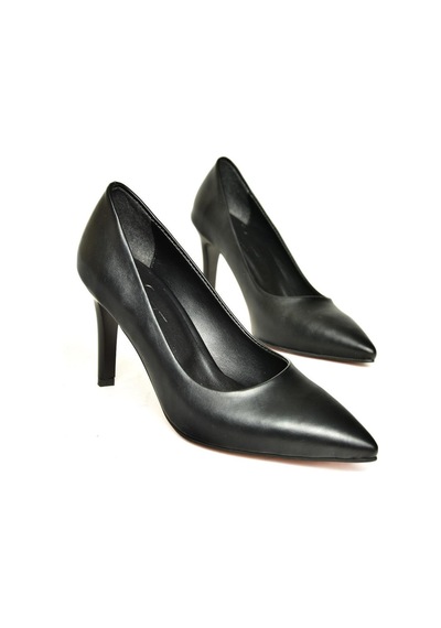 Fox Shoes U676082009 Siyah İnce Topuklu Kadın Stiletto Ayakkabı Siyah