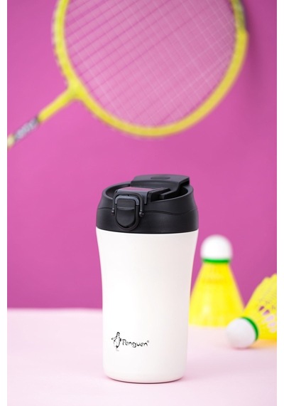 Penguen-3046 Beyaz Mug Termos 400ml Beyaz