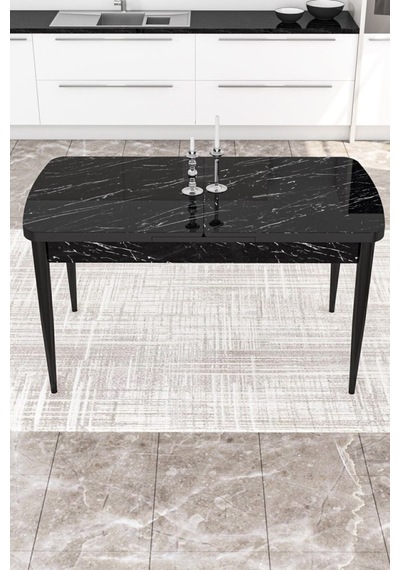 Canisa Concept Zen Serisi 80x132 Mdf Açılabilir Siyah Mermer Desen Masa Takımı 4 Füme Sandalye Ve 1 Bench Masa Siyah Mermer Sandalye Ve Bench Füme Canisa Concept Zen Serisi 80x132 Mdf Açılabilir Siyah Mermer Desen Masa Takımı 4 Füme Sandalye Ve 1 Bench Masa Siyah Mermer Sandalye Ve Bench Füme