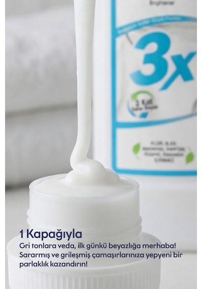 Ultra Konsantre Çamaşır Beyazlatıcı 3x 2 Li Set Diğer