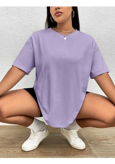 Noıssey Mor Düz Oversize Unisex