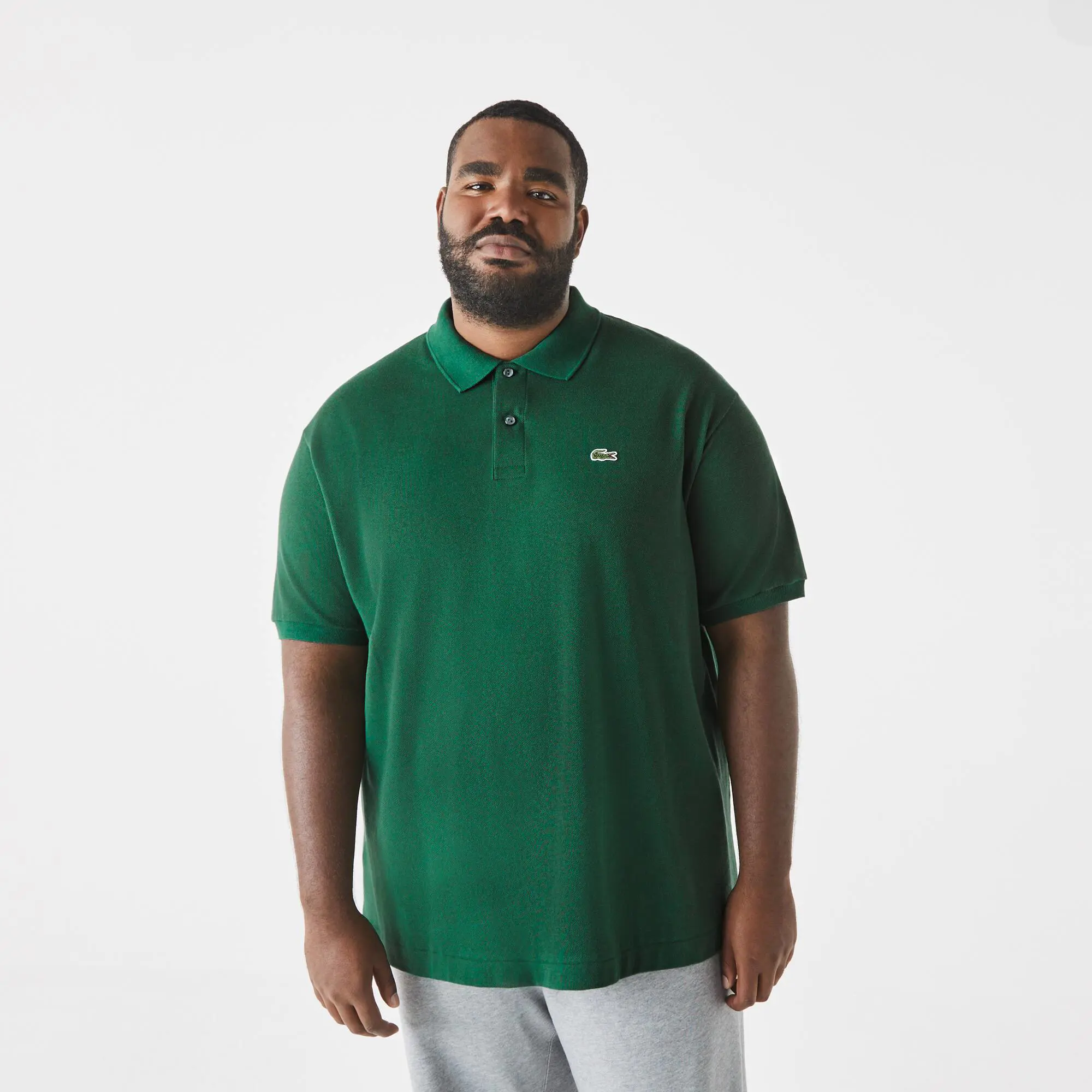 Lacoste Geniş Beden Erkek Polo T-shirt Haki