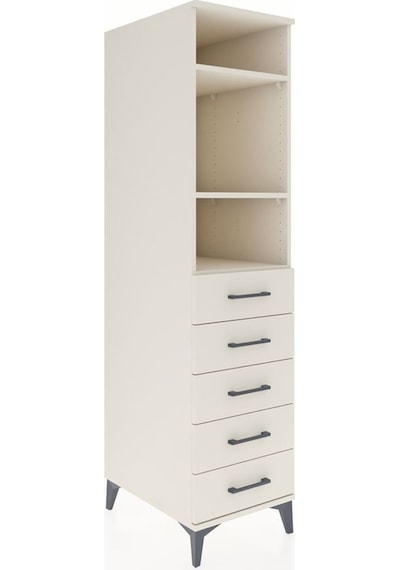 Kronos Dolap 3 Raflı 5 Çekmeceli 44x59x182 Aytaşı-aytaşı Aytaşı