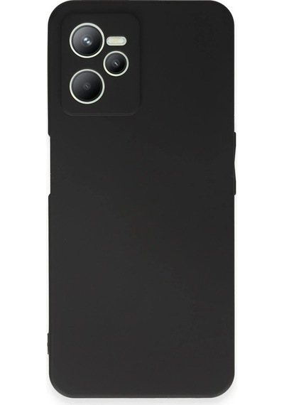 Newface - 487 - Realme C35 Kılıf First Silikon - Csmo-tex - - Siyah