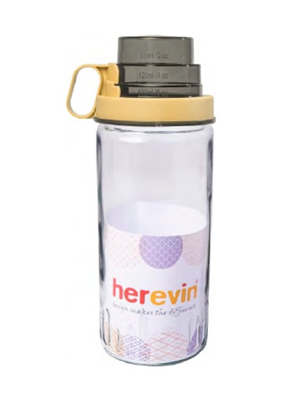 Herevin 131390-800 Ölçü Kaplı Kavanoz 1 ,46 Lt Şeffaf