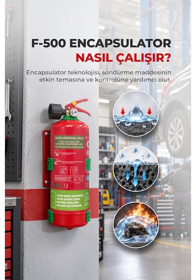 2 Kg Lityum İyon Batarya Yangın Söndürme Jeli F-500 Encapsulator