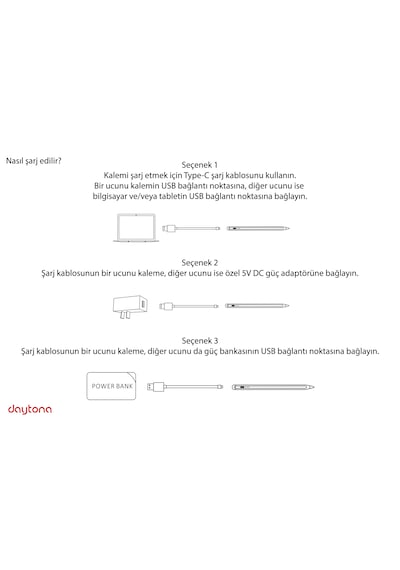 Daytona 2260 Apple Uyumlu iOS /android/windows Dokunmatik Ekran Için Type C Şarj Kablolu Stylus Dokunmatik Yazı Ve Çizim Kalemi