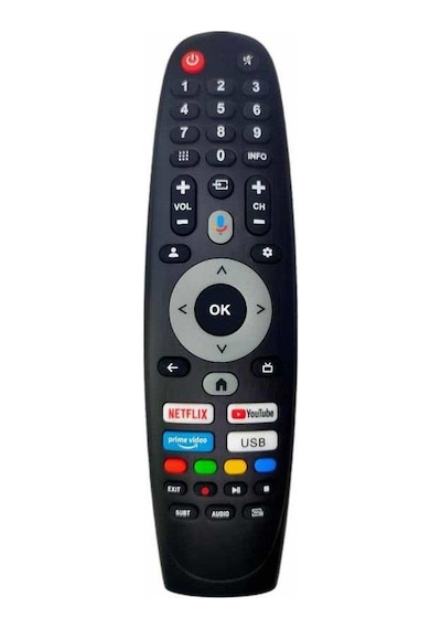 Skytech 70st3305 75st3305 İle Uyumlu Mikrofonlu Smart Tv Kumanda