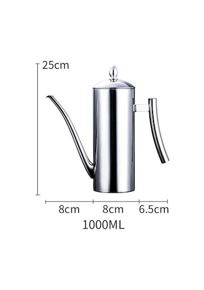 304 Çelik 880 Ml Yağdanlık Sosluk Sirkelik Cin902 Gri