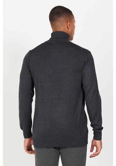 AC&Co / Altınyıldız Classics Erkek Antrasıt Melanj Standart Fit Normal Kesim Tam Balıkçı Yaka Triko Kazak Antrasit Melanj AC&Co / Altınyıldız Classics Erkek Antrasıt Melanj Standart Fit Normal Kesim Tam Balıkçı Yaka Triko Kazak Antrasit Melanj