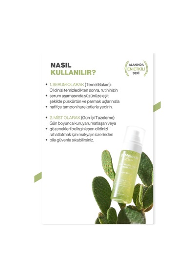 Gözenek Sıkılaştırıcı Kaktüs Özlü Serinletici Jel Sprey Serum Mist 80 Ml