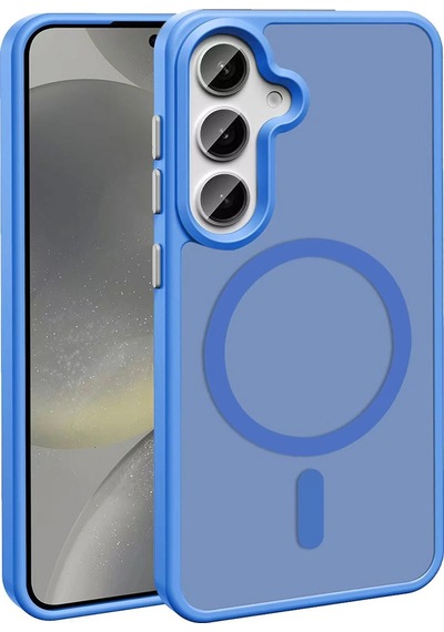 Samsung Galaxy Uyumlu S25 Kılıf M-safe Şarj Özellikli Mat Arka Yüzey Zore Sio Kapak Çok Renkli