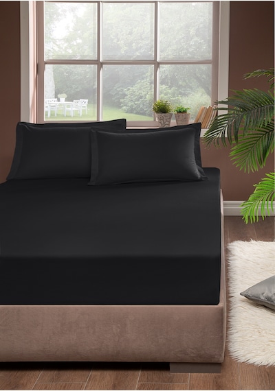 Pierre Cardin Pamuk Lastikli Çarşaf 180x200 Antrasit Antrasit
