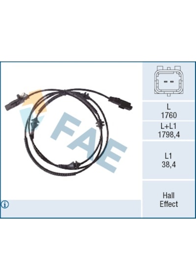 Fae 78518 Abs Tekerlek Hız Sensörü Arka Psa 407 1.8 16v-2.0 16v-2.2 16v 04- 4545.h6-4545.c0-4545.j0-4545.g7 -