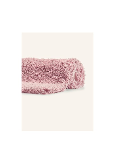 Musa Banyo Paspası 80 Cm, Yuvarlak, Yumuşak, Kaymaz, Hızlı Kuruyan Pembe