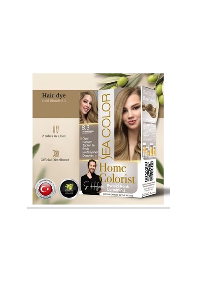 Home Colorist Set Saç Boyası 8.3 Altın Kumral Gold Blonde