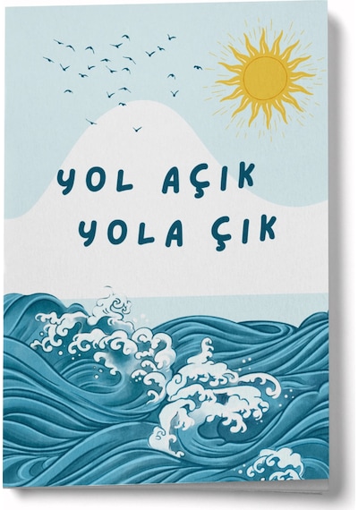Yol Açık Yola Çık Mini Defter Çok Renkli