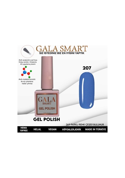 Gala Smart Classic Kalıcı Oje 10 Mle No:207