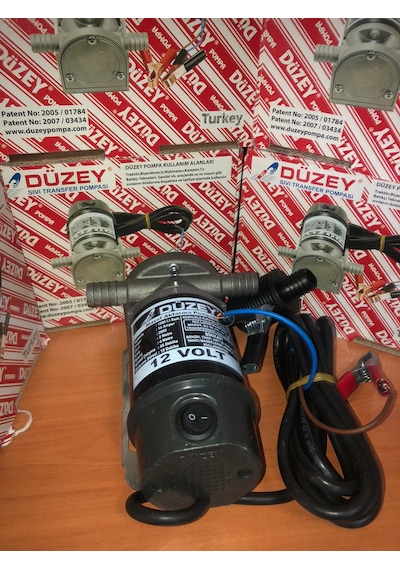 Düzey Mazot Aktarma Transfer Pompasi 12 Volt Ücretsiz