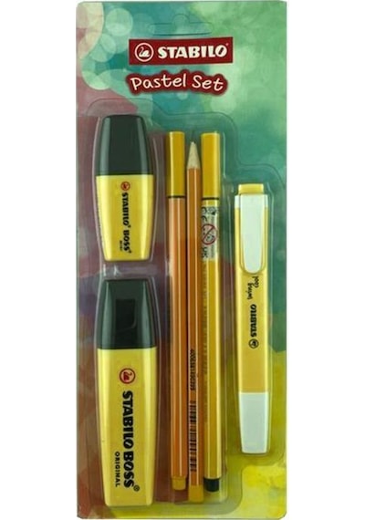 Stabilo Fosforlu Kalem Tek Renk Pastel Set 6'lı Sarı 70/144-6 Sarı