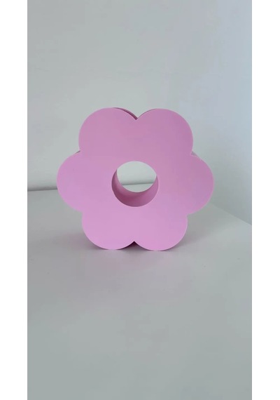 3d Baskı Çiçek Formlu Vazo Sakura Çiçeği Şeklinde Dekoratif Modern Çiçek Vazosu Pembe Diğer