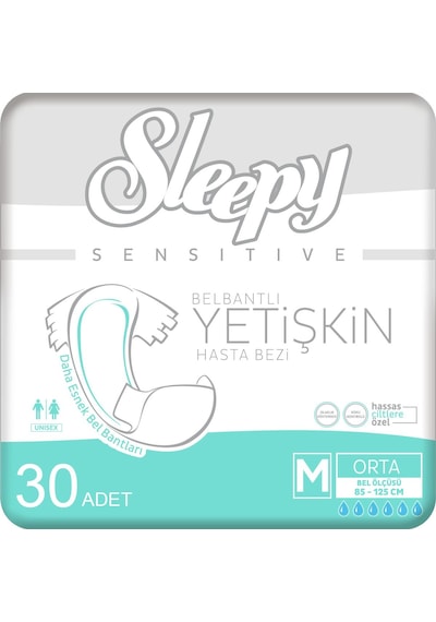 Sleepy Yetişkin Hasta Bezi Medium 30'Lu