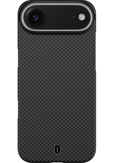 Apple Uyumlu iPhone 17 Air Kılıf M-safe Şarj Özellikli Wiwu Dcc-208 Aramid Armor Kapak Siyah Siyah