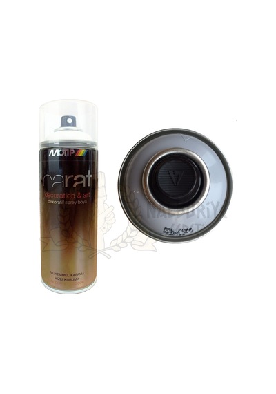 Motip Carat Parlak Beton Gri Sprey Boya 400 ML - Ral7040